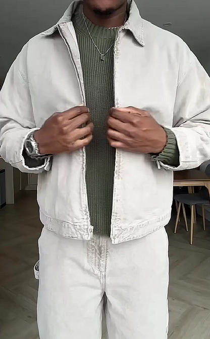 Men's Denim Jacket and Pants Set