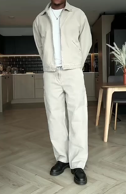 Men's Denim Jacket and Pants Set