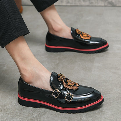 Men's British-Style Slip-On Trendy Leather Shoes