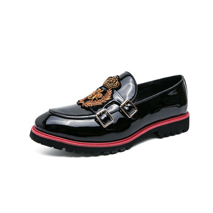 Men's British-Style Slip-On Trendy Leather Shoes