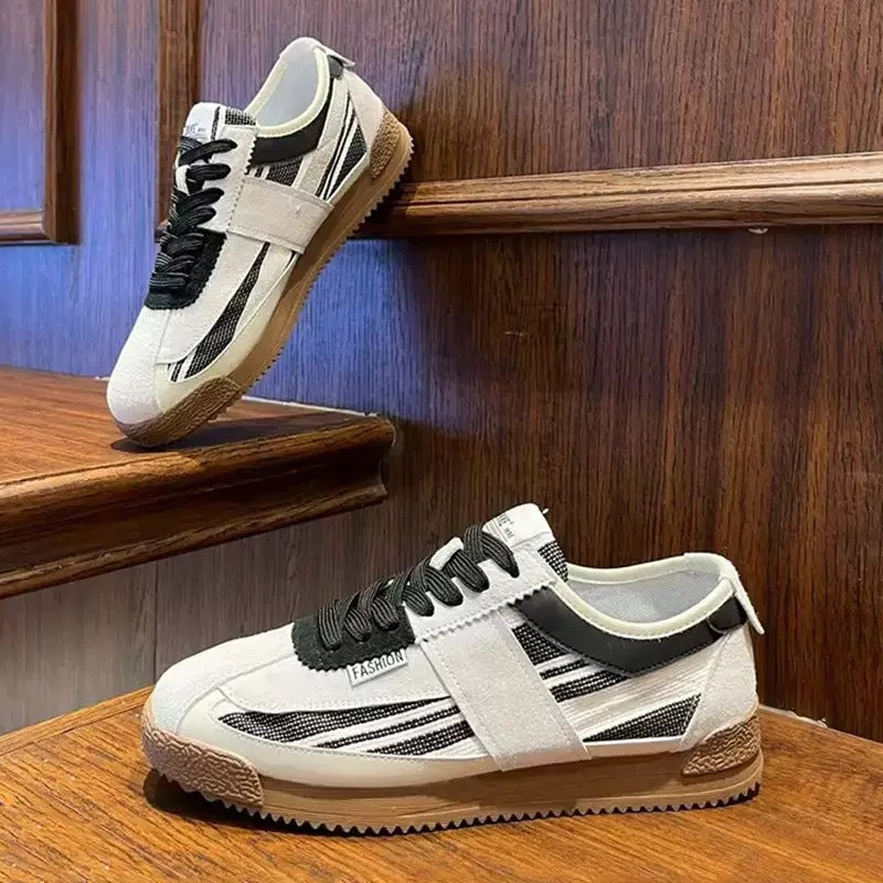 Men's Breathable Color-Block Casual Sneakers