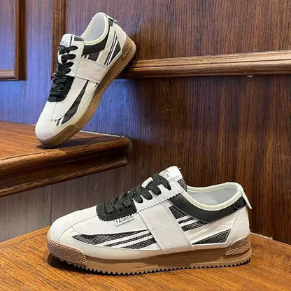 Men's Breathable Color-Block Casual Sneakers