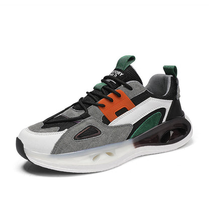 Men's Color-Block Mesh Soft-Soled Sneakers