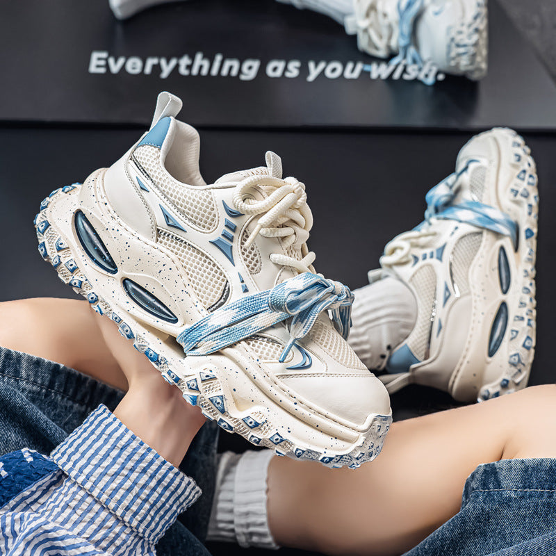 Men's Designer Air-Cushioned Inkjet Strap Shoes