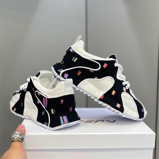 Men's Autumn Niche Glitch Print Shoe