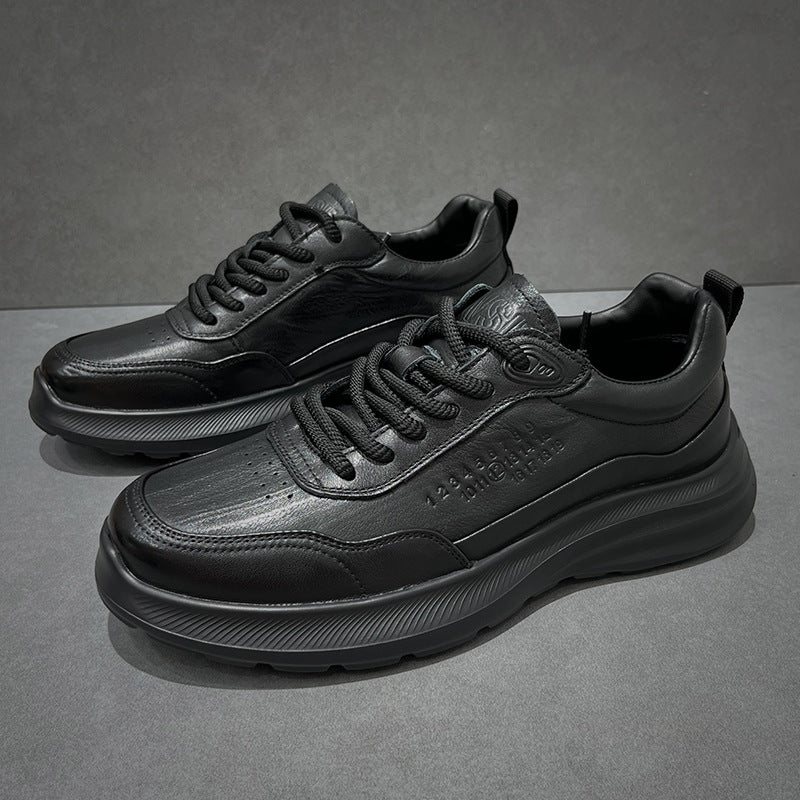Men's Genuine Leather Casual Soft-Soled Sneakers