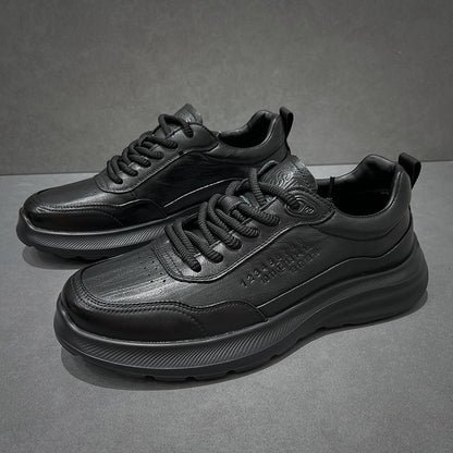Men's Genuine Leather Casual Soft-Soled Sneakers