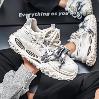 Men's Designer Air-Cushioned Inkjet Strap Shoes