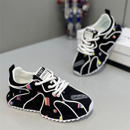 Men's Autumn Niche Glitch Print Shoe