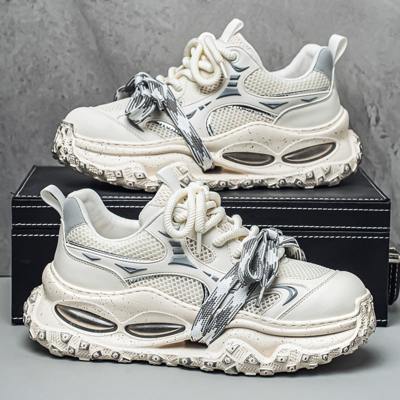 Men's Designer Air-Cushioned Inkjet Strap Shoes