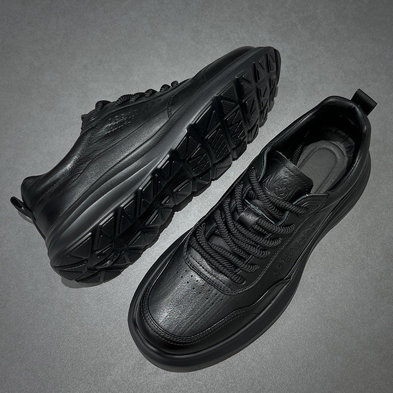 Men's Genuine Leather Casual Soft-Soled Sneakers
