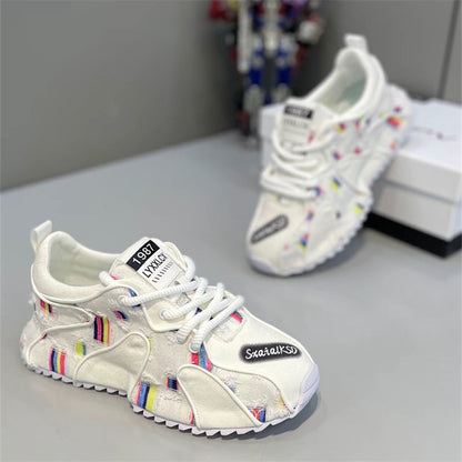 Men's Autumn Niche Glitch Print Shoe