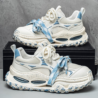 Men's Designer Air-Cushioned Inkjet Strap Shoes