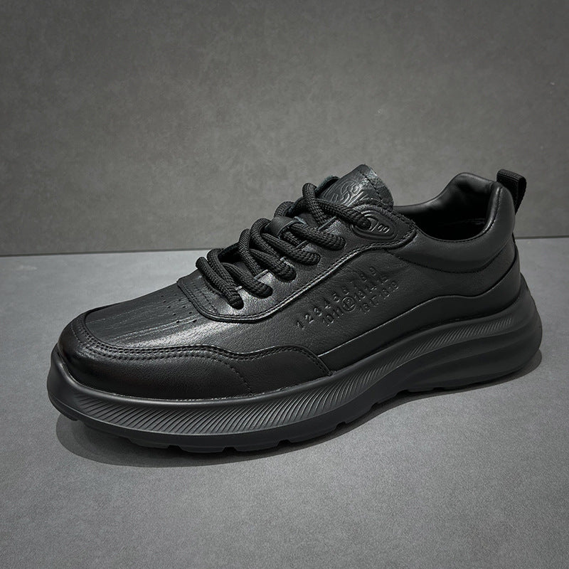 Men's Genuine Leather Casual Soft-Soled Sneakers