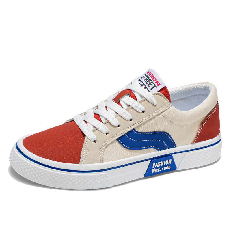 Men's Trendy Color-Block Canvas Shoes