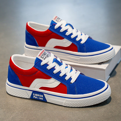 Men's Trendy Color-Block Canvas Shoes