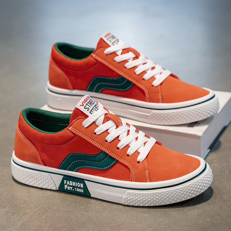 Men's Trendy Color-Block Canvas Shoes