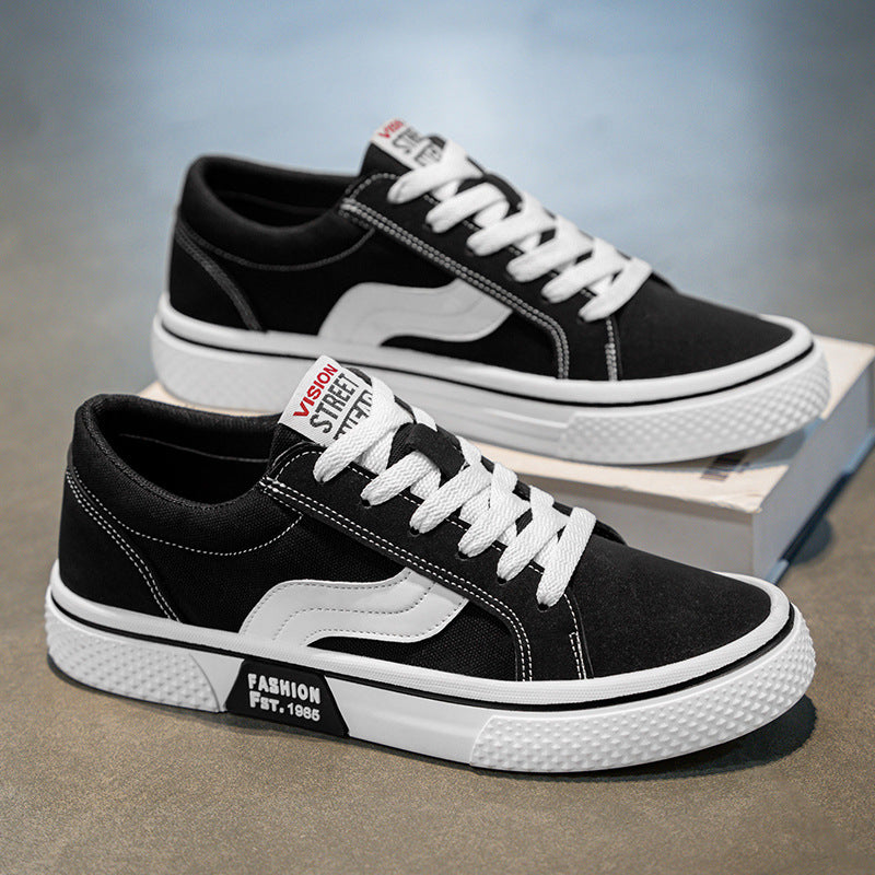 Men's Trendy Color-Block Canvas Shoes