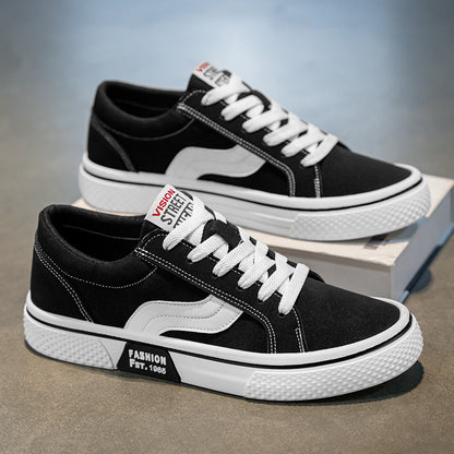 Men's Trendy Color-Block Canvas Shoes