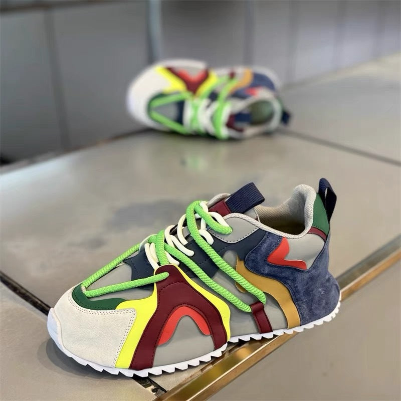 Men's Color-Block Trendy Comfortable Sneakers