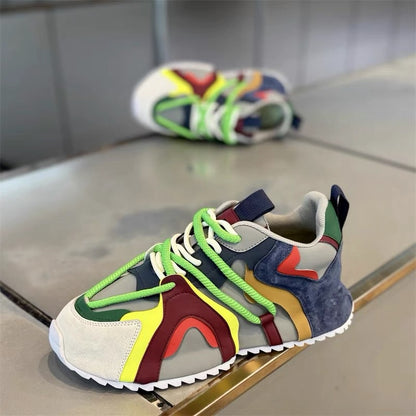 Men's Color-Block Trendy Comfortable Sneakers