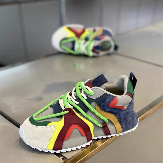 Men's Color-Block Trendy Comfortable Sneakers