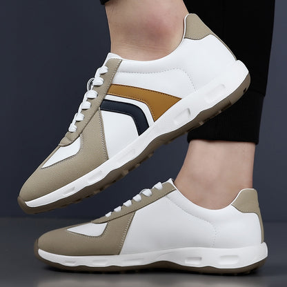 Men's British-Style Leather Soft-Soled Sneakers