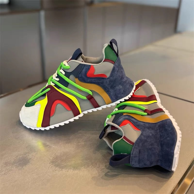 Men's Color-Block Trendy Comfortable Sneakers