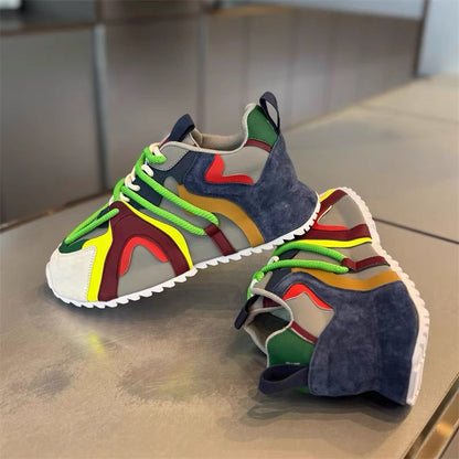 Men's Color-Block Trendy Comfortable Sneakers