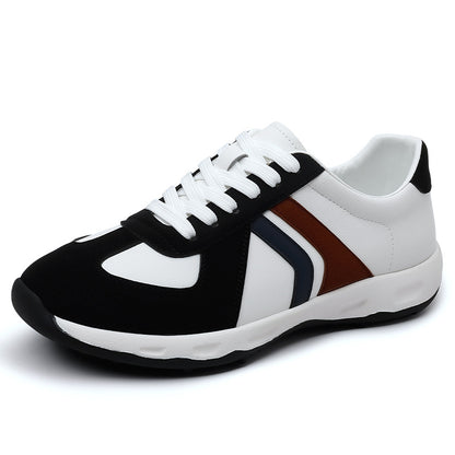 Men's British-Style Leather Soft-Soled Sneakers