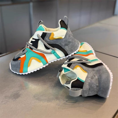 Men's Color-Block Trendy Comfortable Sneakers