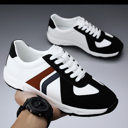 Men's British-Style Leather Soft-Soled Sneakers