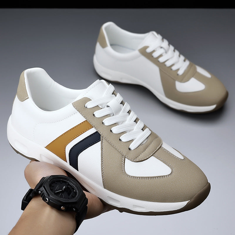 Men's British-Style Leather Soft-Soled Sneakers