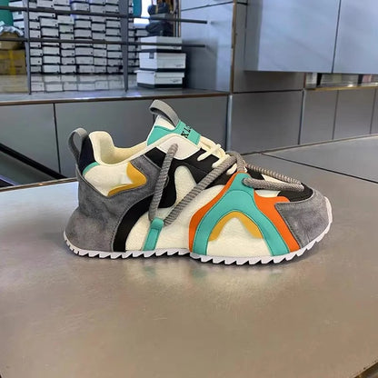 Men's Color-Block Trendy Comfortable Sneakers