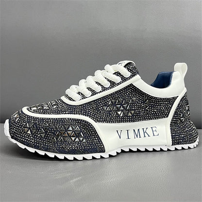 Men's Rhinestone-Embellished Casual Shoes