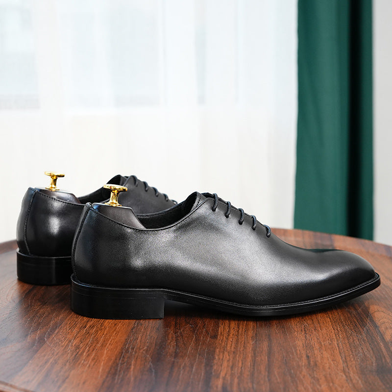 Men's Textured Handcrafted Oxford Shoes