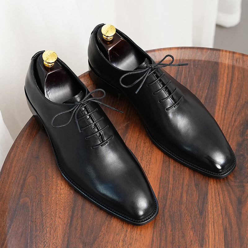 Men's Textured Handcrafted Oxford Shoes