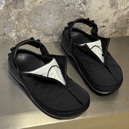 Men's Waterproof Zippered Toe-Covered Mules