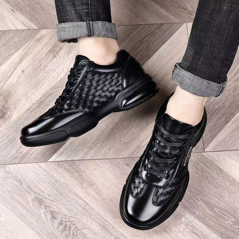 Men's Trendy Woven Leather Shoes