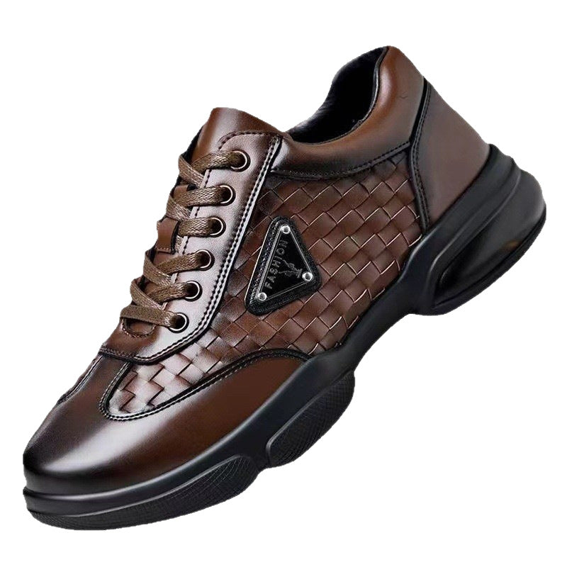 Men's Trendy Woven Leather Shoes