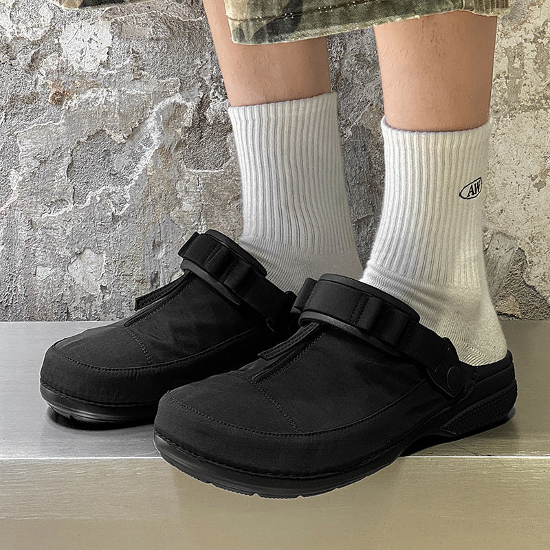 Men's Waterproof Zippered Toe-Covered Mules