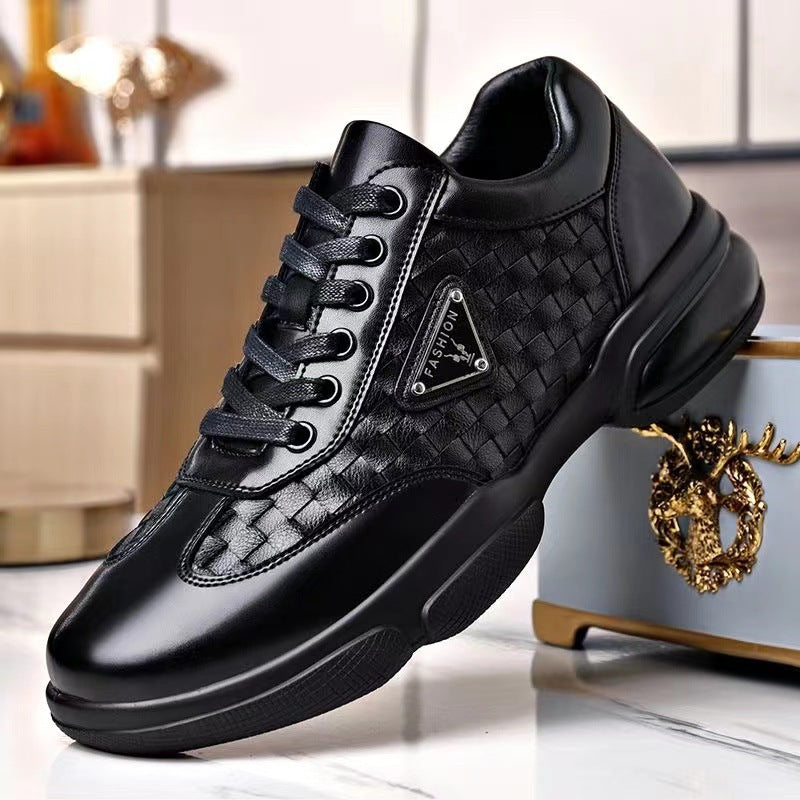 Men's Trendy Woven Leather Shoes