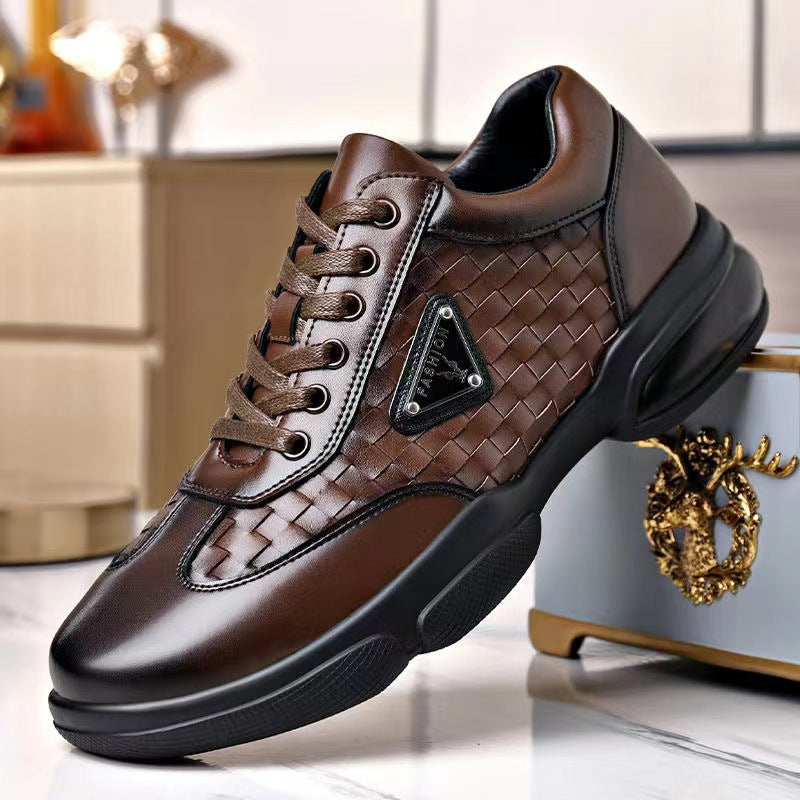 Men's Trendy Woven Leather Shoes