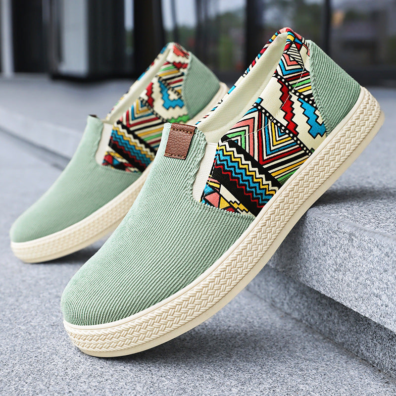 Men's Slip-On Soft-Soled Printed Shoes