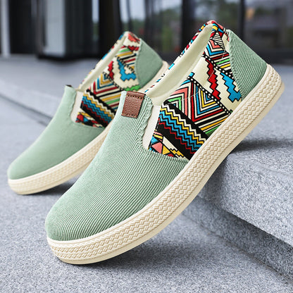 Men's Slip-On Soft-Soled Printed Shoes