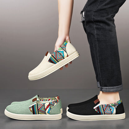 Men's Slip-On Soft-Soled Printed Shoes