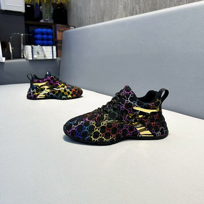 Men's Heavy-Duty Rhinestone-Embellished Sole-Wrapped Shoes