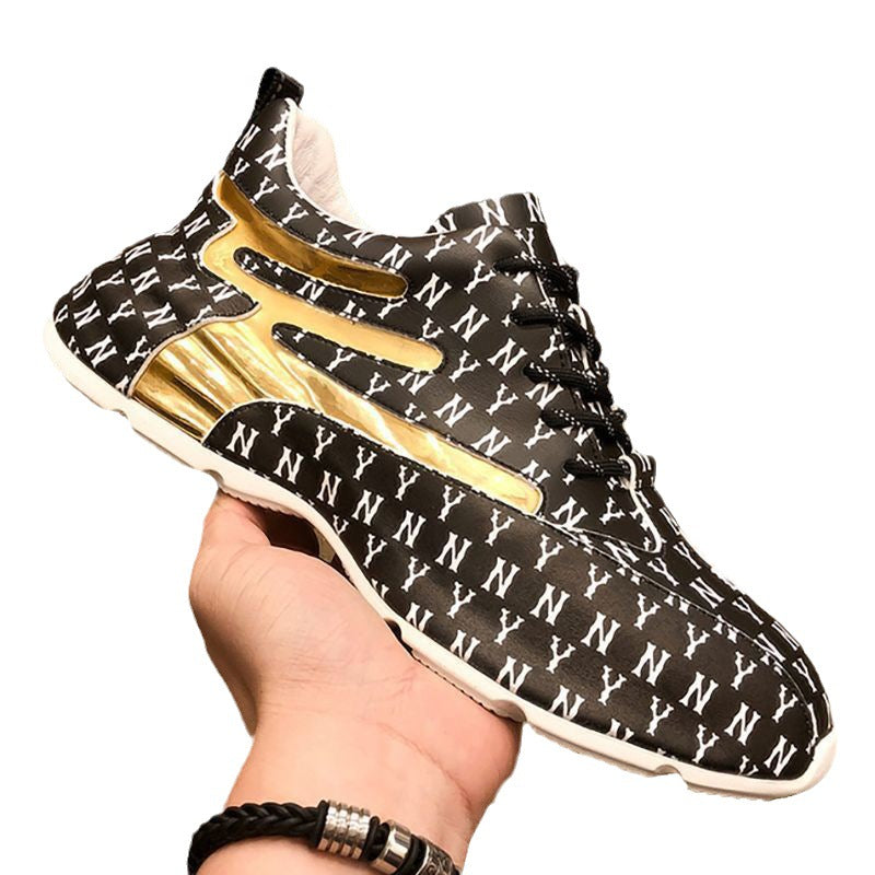 Men's Trendy Letter-Printed Soft-Soled Shoes