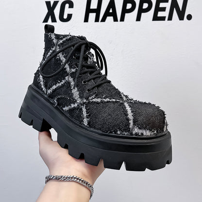 Men's Trendy Distressed-Style Martin Boots