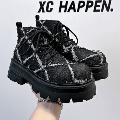 Men's Trendy Distressed-Style Martin Boots